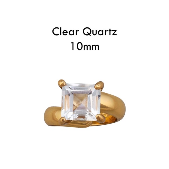 Clear Quartz adjustable ring - Picture 4 of 4